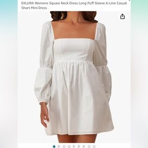 New with tags white babygirl dress size medium, never worn.